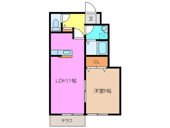 南が丘駅 徒歩14分 2階の物件間取画像